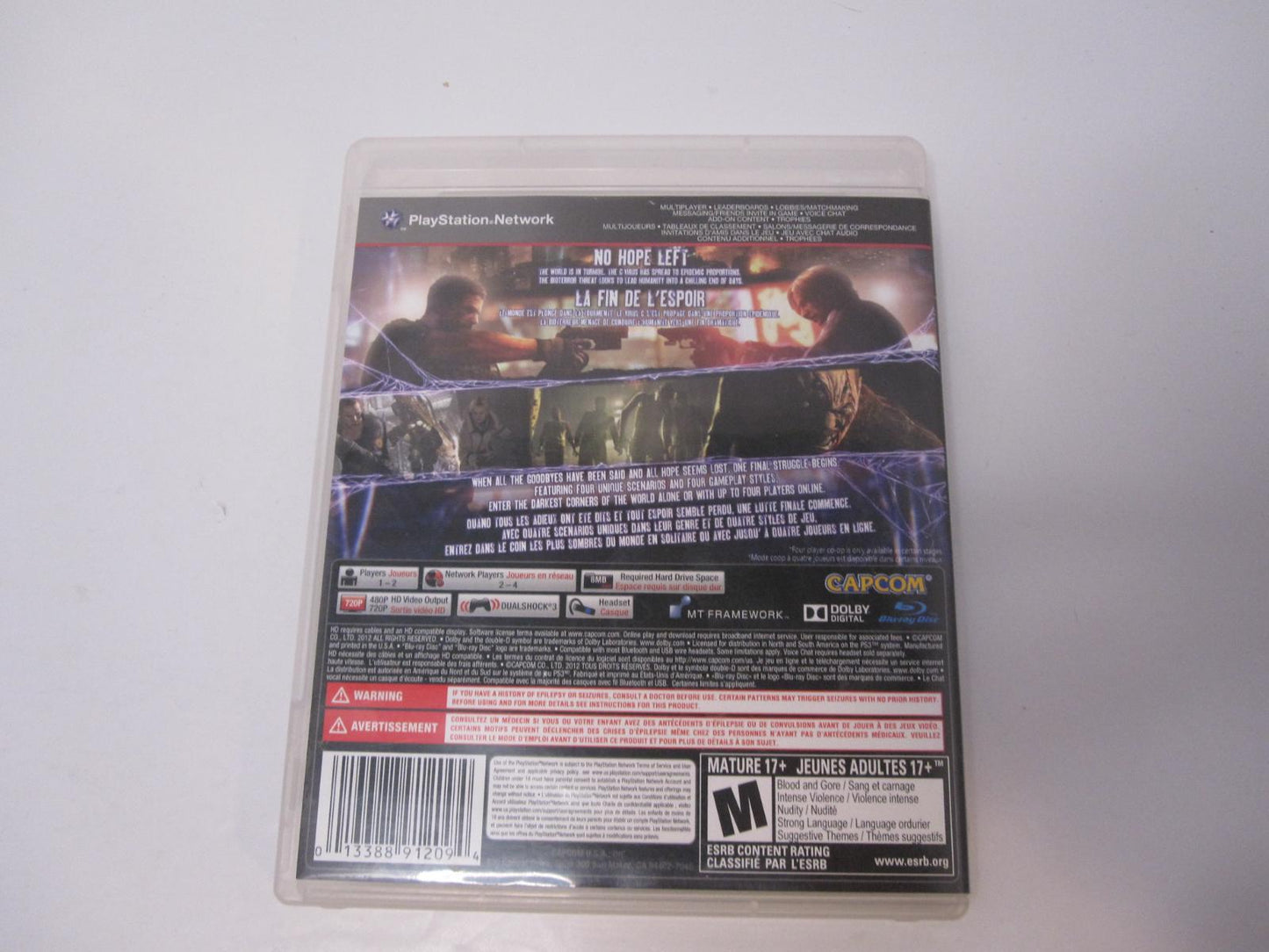 Resident Evil 6 - PS3 Game - Used