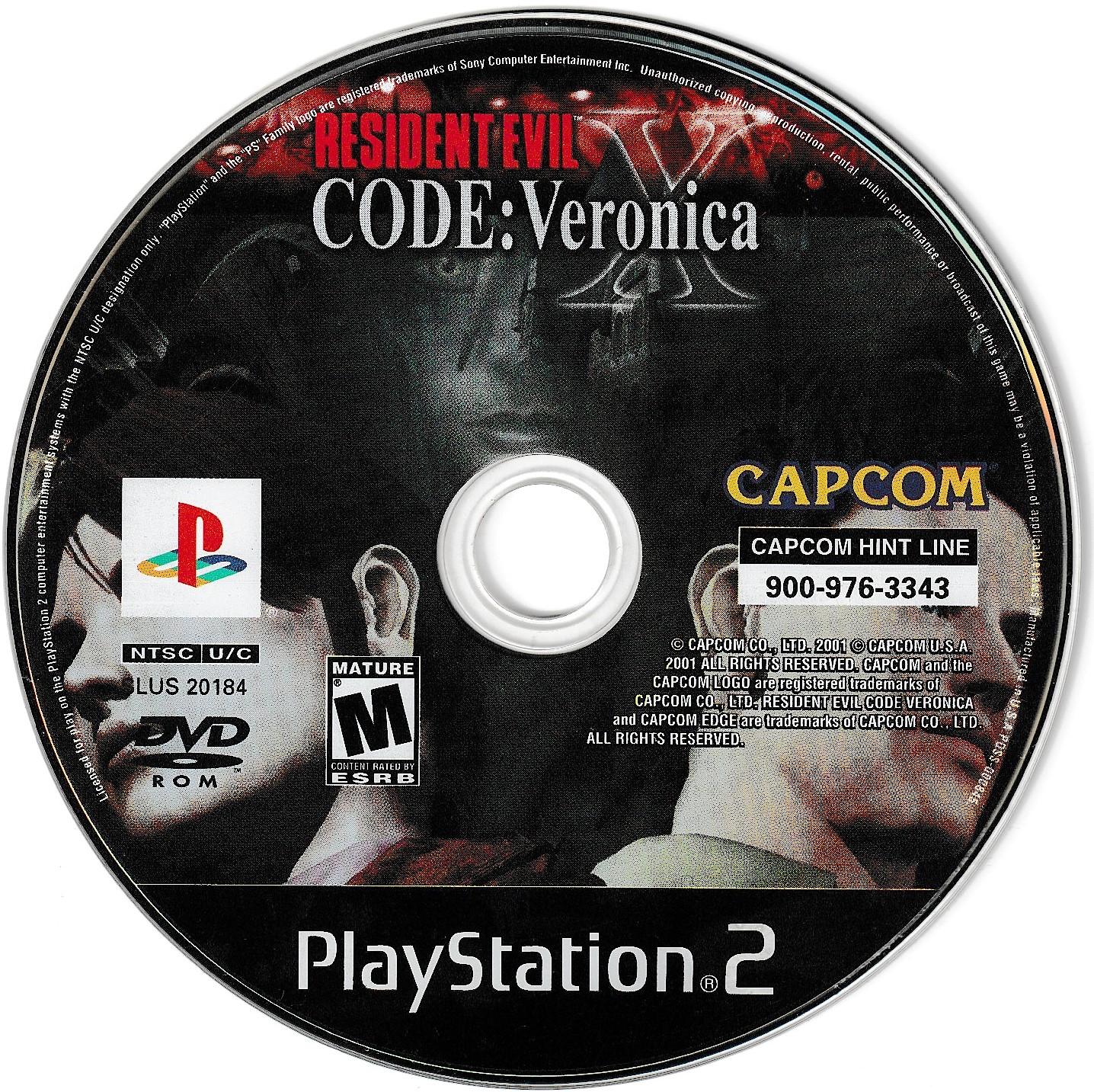 Resident Evil Code Veronica X - PS2 Game - Used