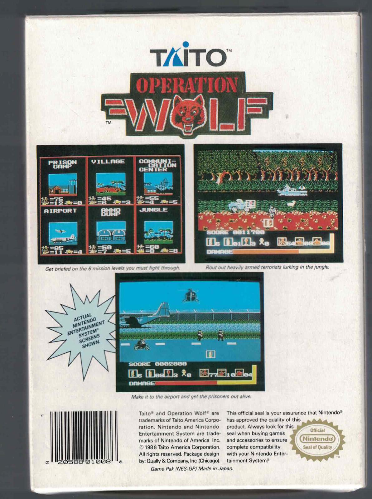 Operation Wolf - NES - Used