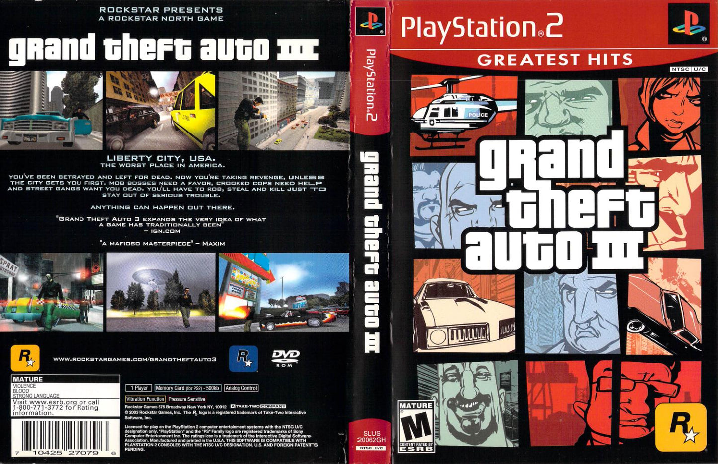 Grand Theft Auto III - PS2 Game - Used