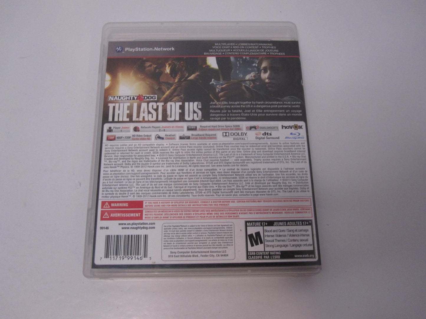 The Last of Us - PS3 Game - Used