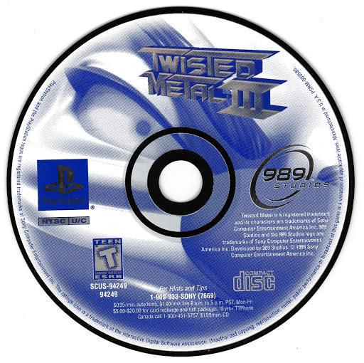 Twisted Metal 3 - PS1 Game - Used