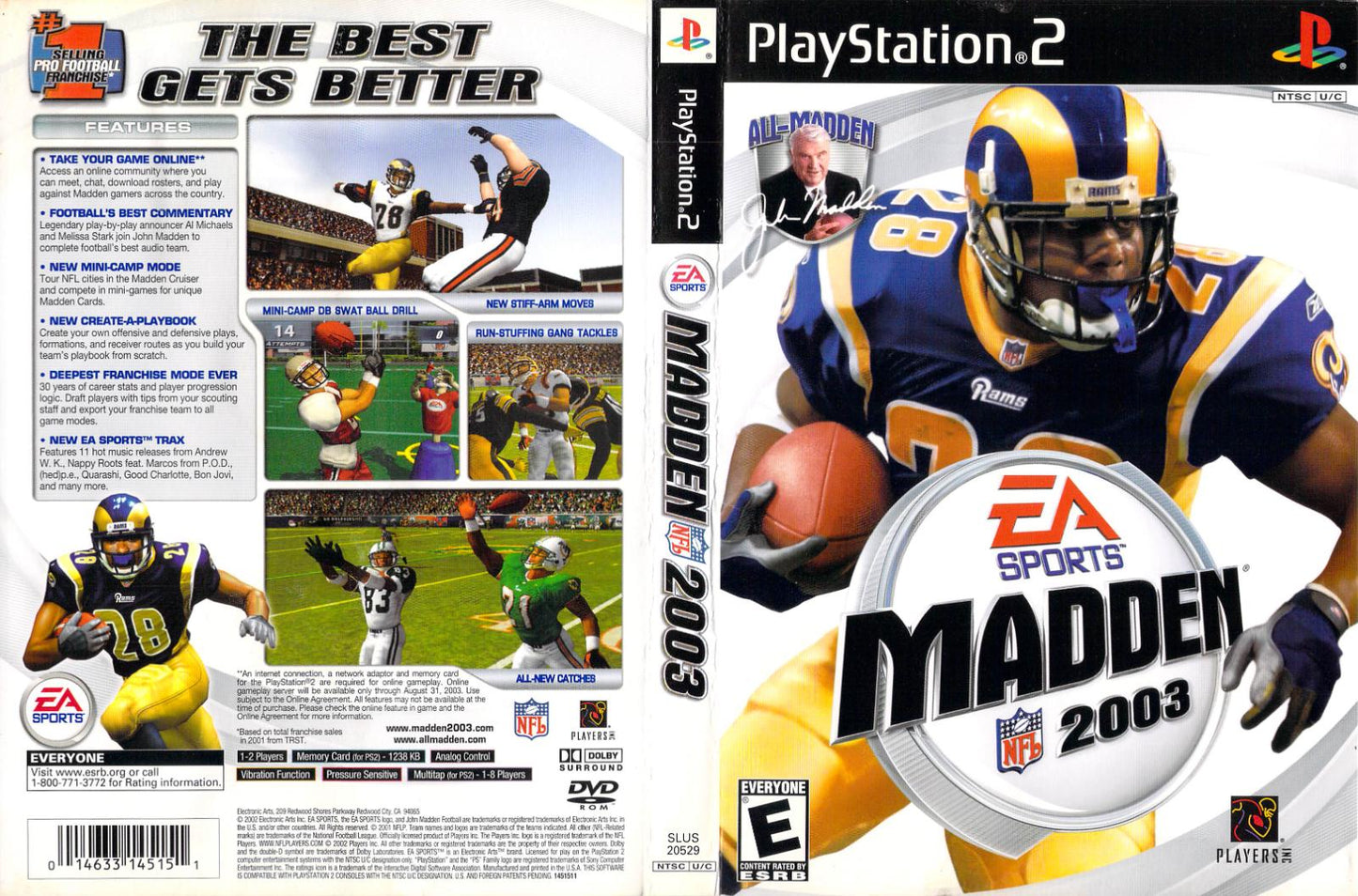 Madden 2003 - PS2 Game - Used