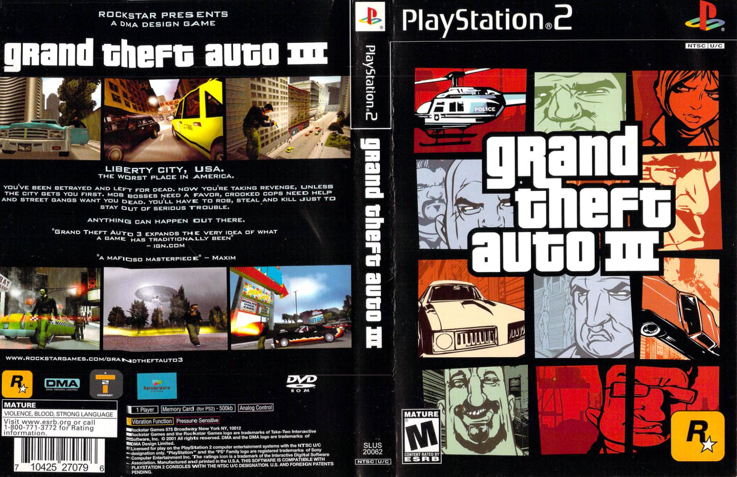 Grand Theft Auto III - PS2 Game - Used