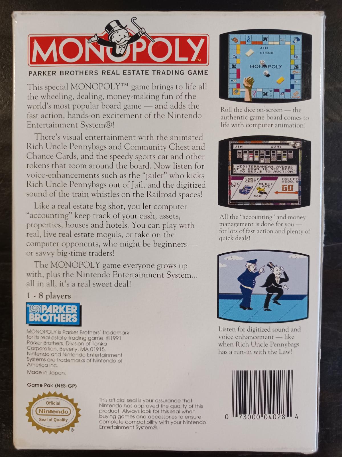 Monopoly - NES - Used