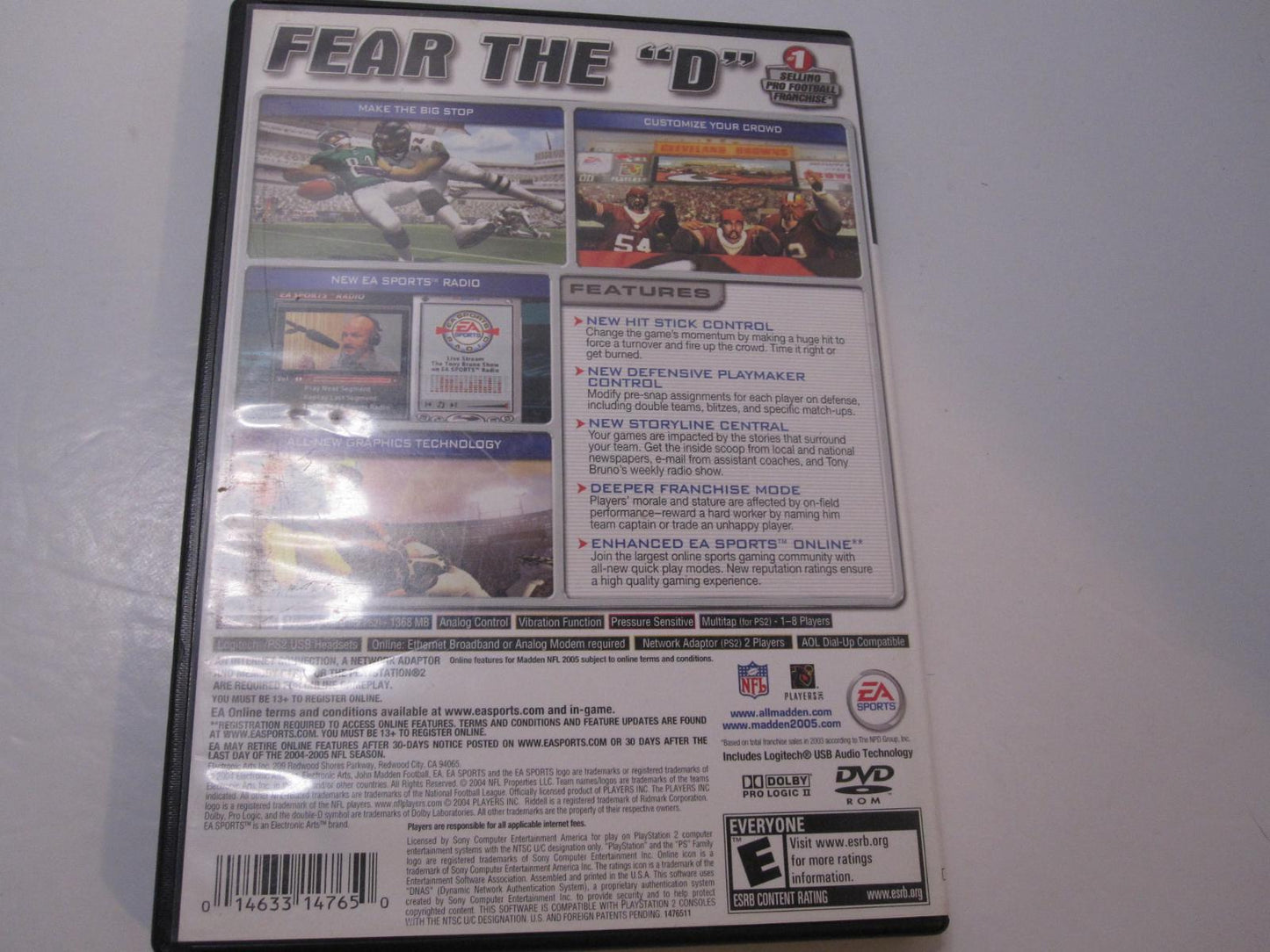 Madden 2005 - PS2 Game - Used