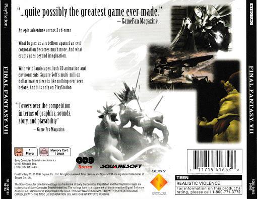 Final Fantasy VII - PS1 Game - Used