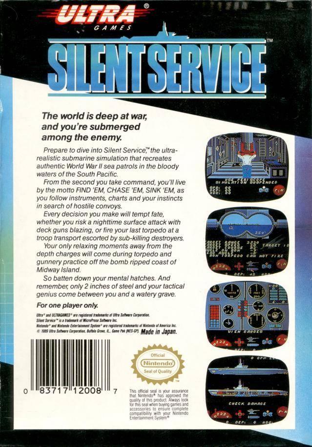 Silent Service - NES - Used
