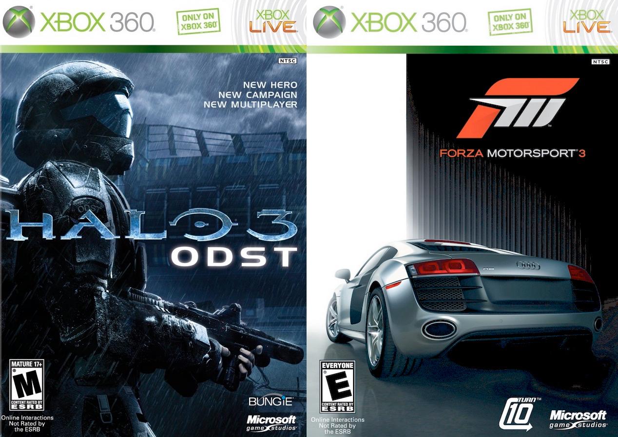 Halo 3: ODST & Forza Motorsport 3 - Xb360 - Used