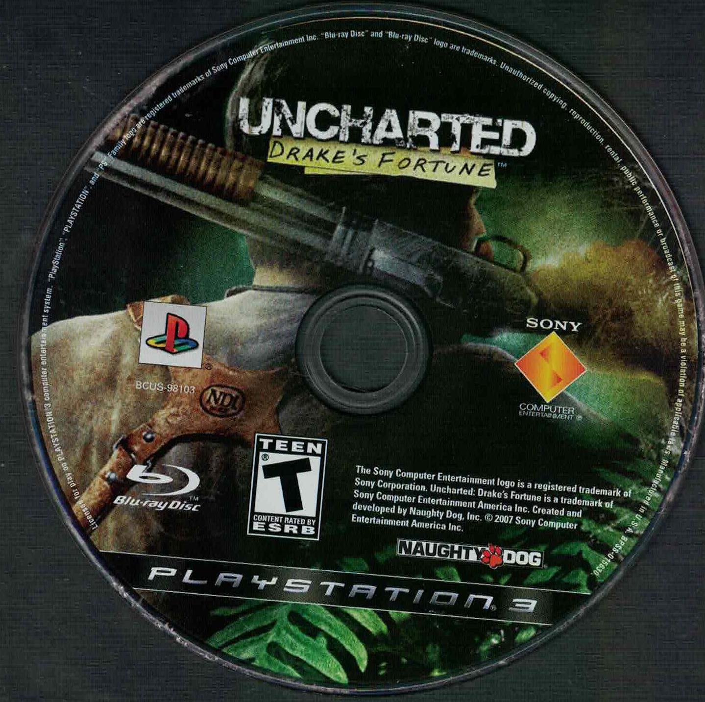 Uncharted Drake's Fortune - PS3 Game - Used