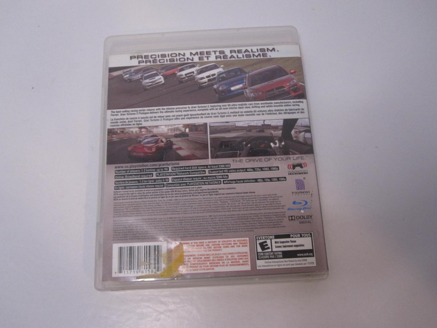 Gran Turismo 5 Prologue - PS3 Game - Used