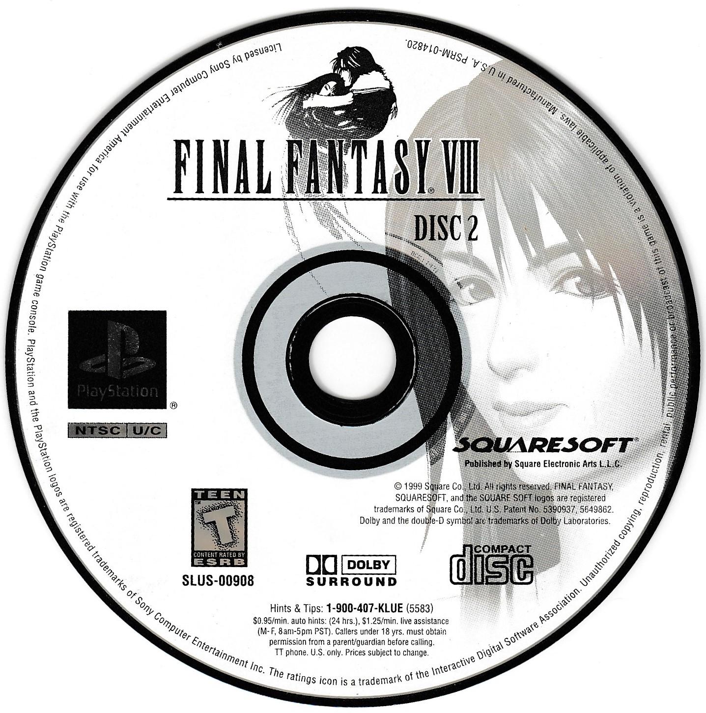 Final Fantasy VIII - PS1 Game - Used