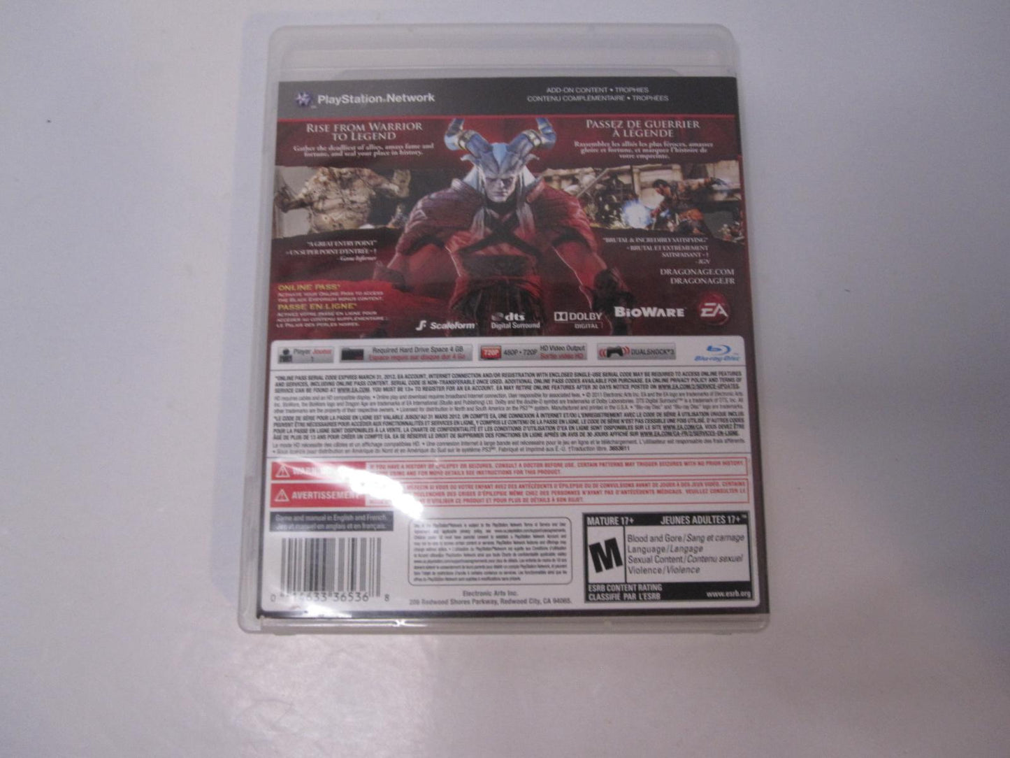 Dragon Age II - PS3 Game - Used