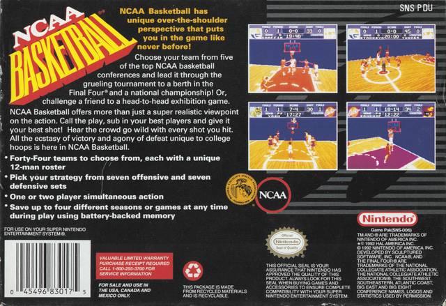 NCAA Basketball - SNES - Used