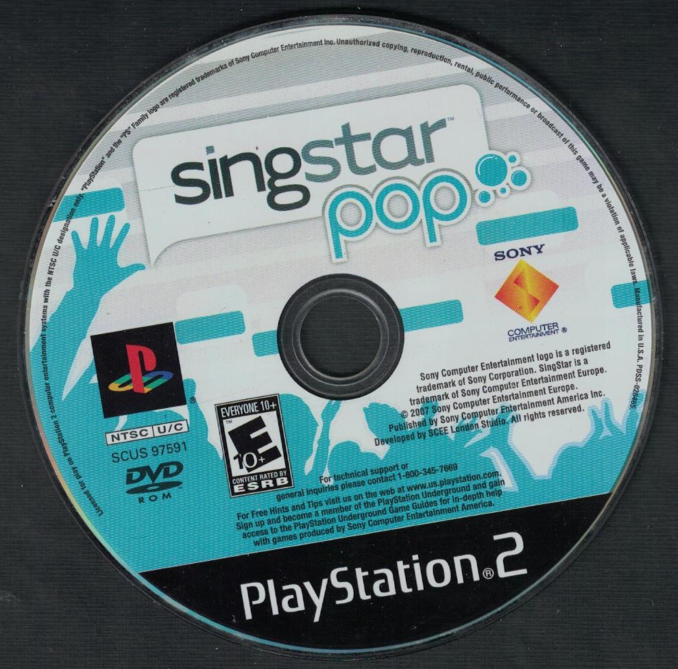 Singstar Pop - PS2 Game - Used
