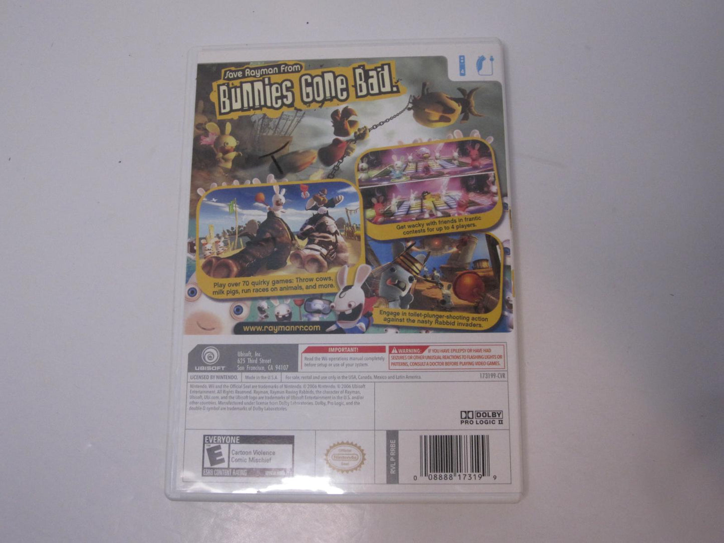 Rayman Raving Rabbids - Wii - Used