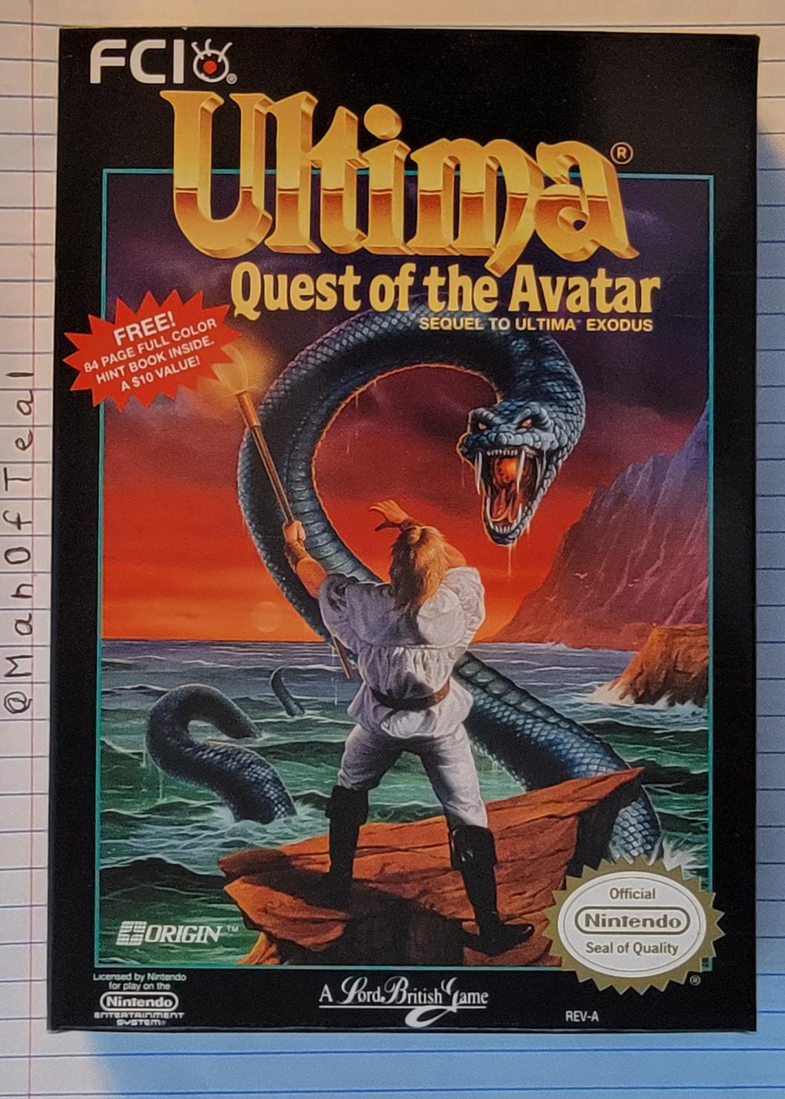 Ultima Quest of the Avatar - NES - Used