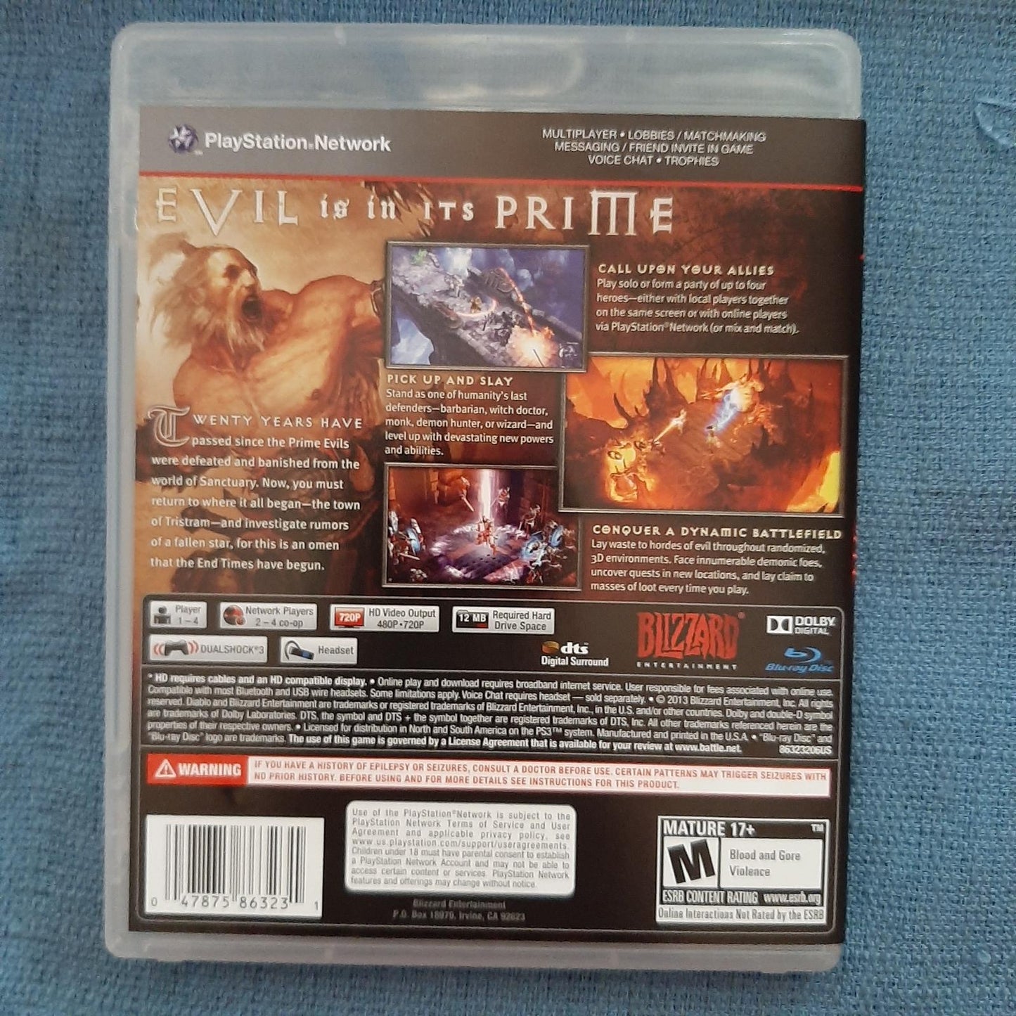Diablo III - PS3 Game - Used