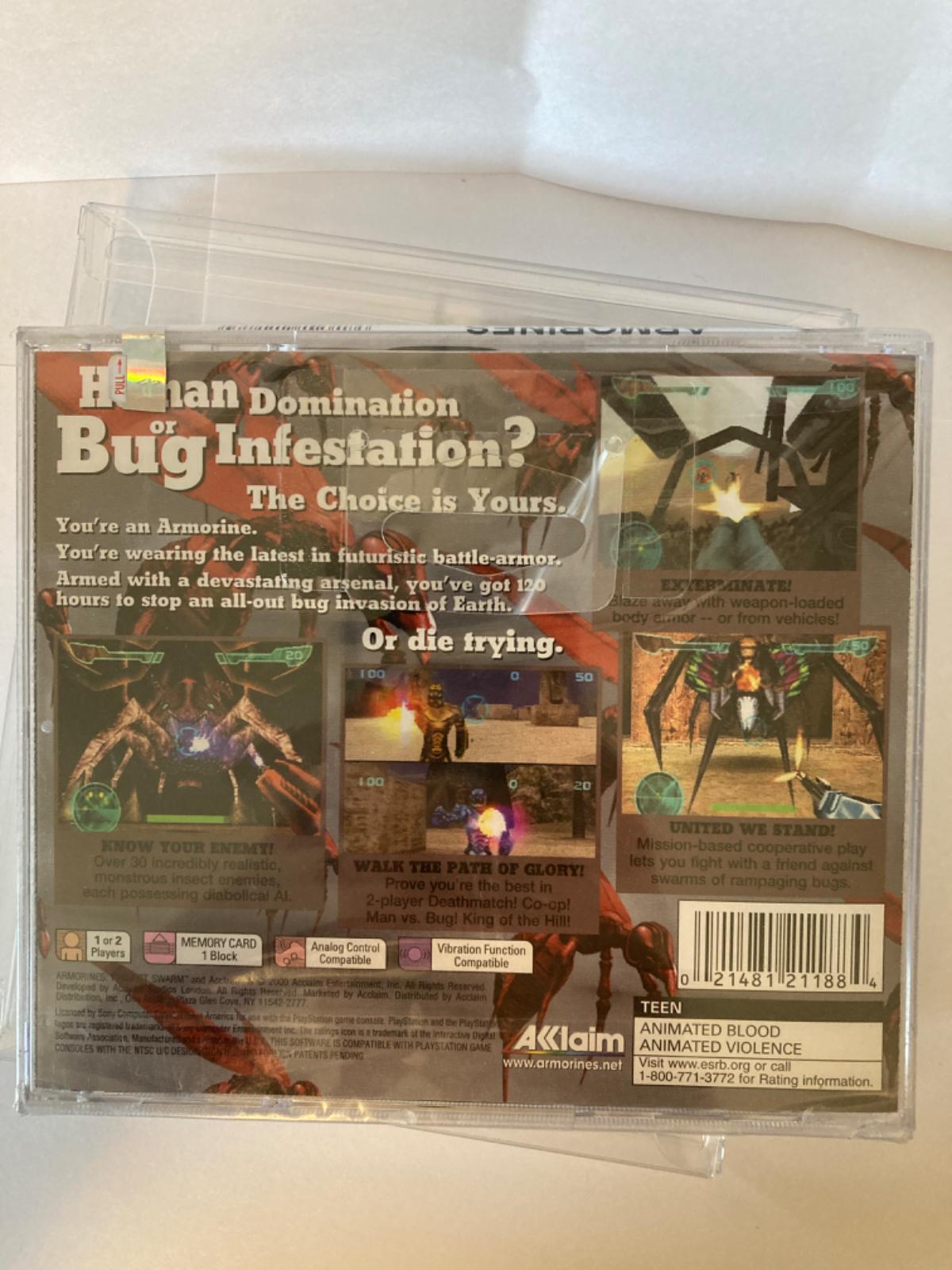 Armorines Project SWARM - PS1 Game - Used