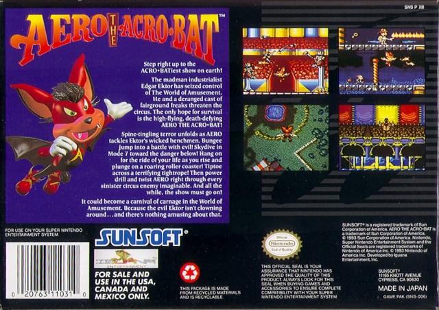 Aero the Acro-Bat - SNES - Used