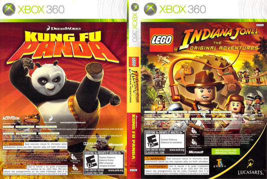 LEGO Indiana Jones and Kung Fu Panda Combo - Xb360 - Used