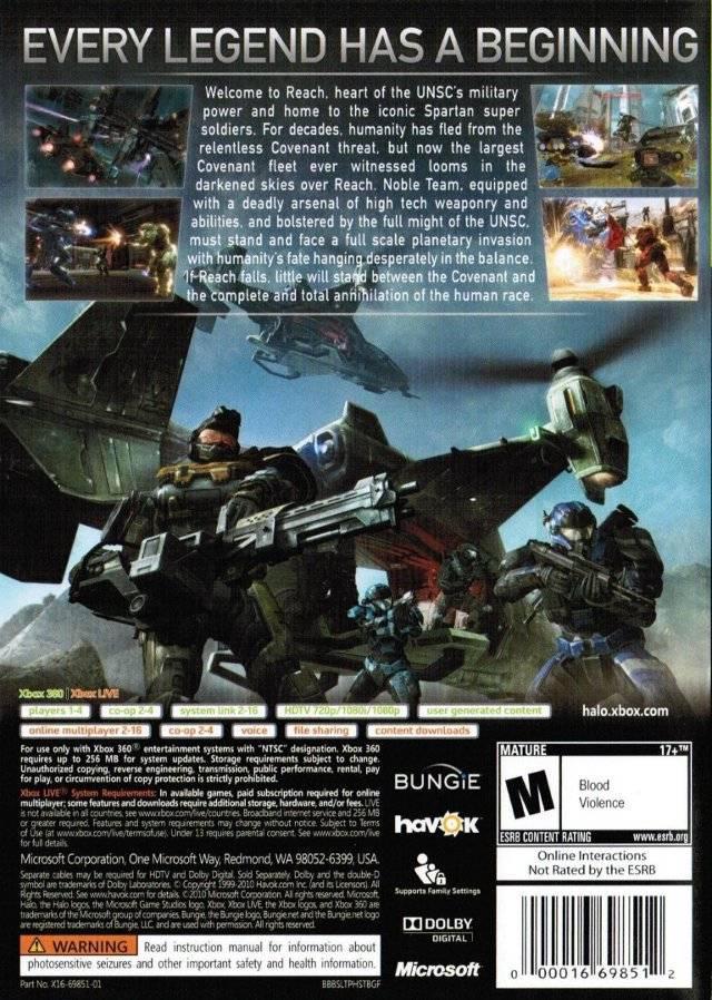 Halo: Reach - Xb360 - Used