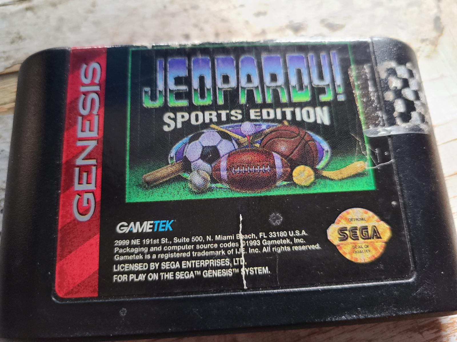 Jeopardy Sports Edition - Genesis - Used