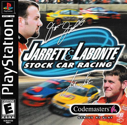 Jarrett & Labonte Stock Car Racing - PS1 Game - Used