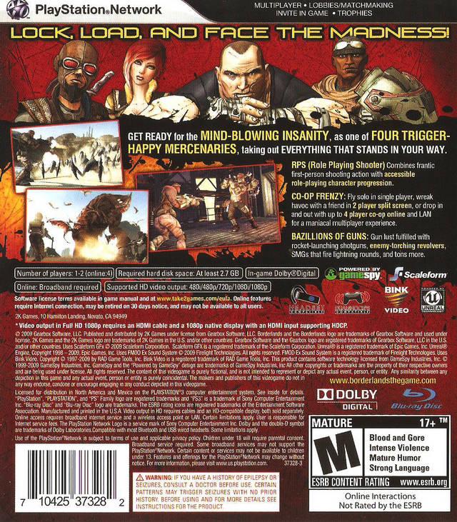 Borderlands - PS3 Game - Used