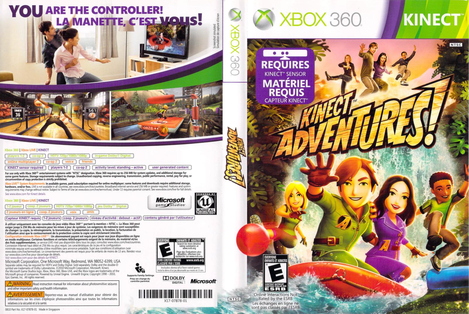 Kinect Adventures - Xb360 - Used