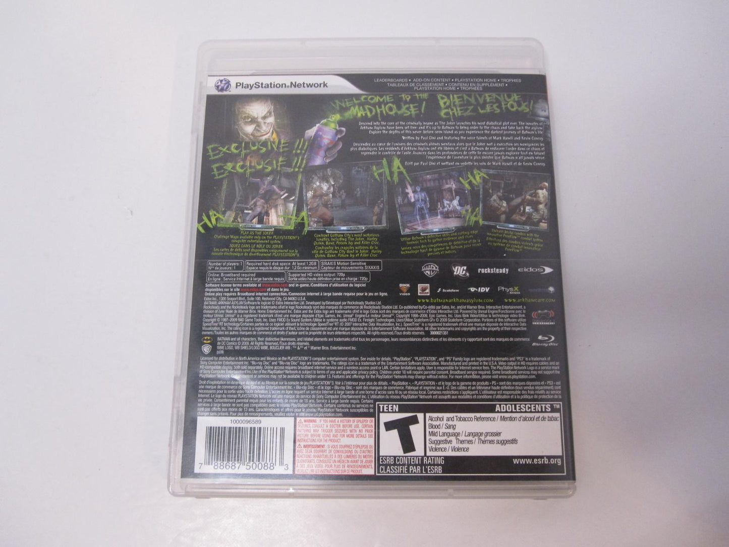 Batman: Arkham Asylum - PS3 Game - Used