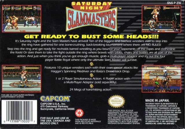 Saturday Night Slam Masters - SNES - Used