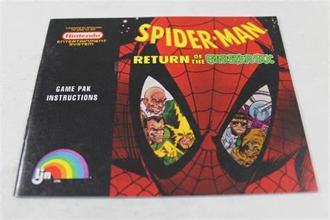 Spiderman Return of the Sinister Six - NES - Used