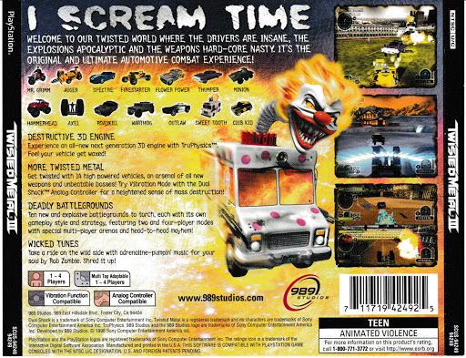 Twisted Metal 3 - PS1 Game - Used