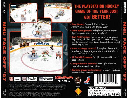 NHL FaceOff 97 - PS1 Game - Used