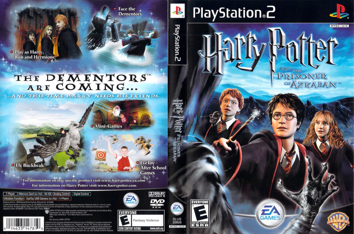 Harry Potter Prisoner of Azkaban - PS2 Game - Used