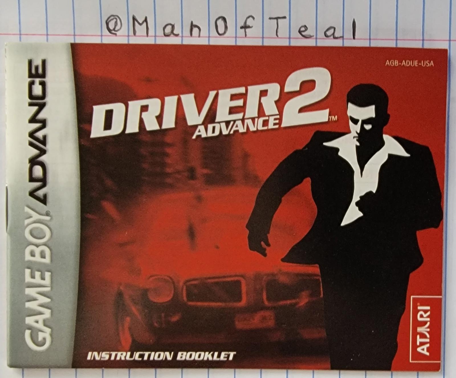 Driver 2 Advance - GBA - Used