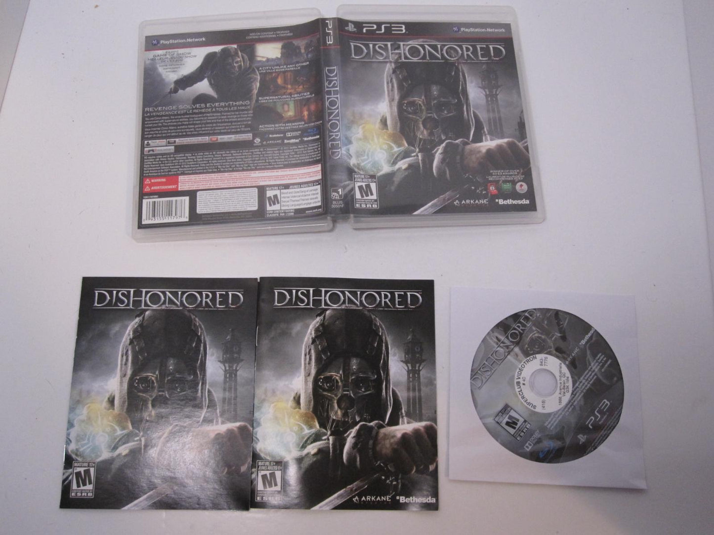 Dishonored - PS3 Game - Used