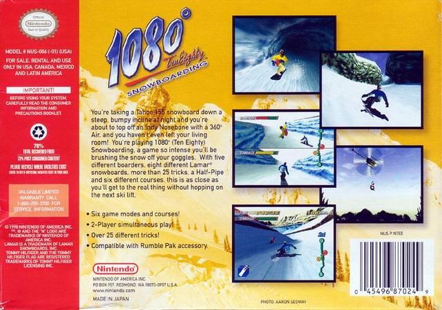 1080 Snowboarding - N64 - Used