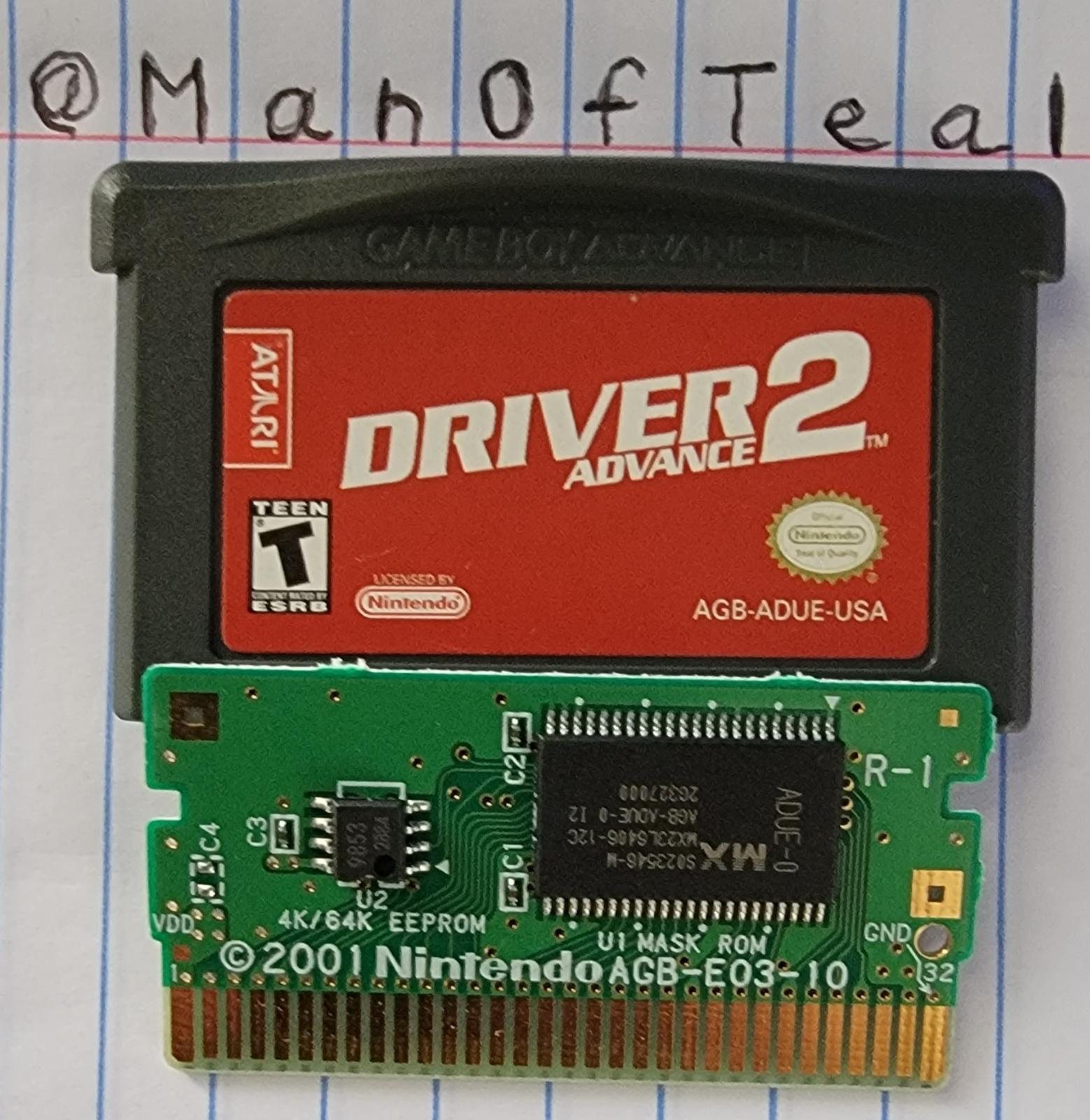 Driver 2 Advance - GBA - Used