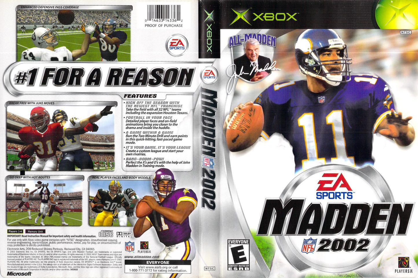Madden 2002 - Xbox - Used