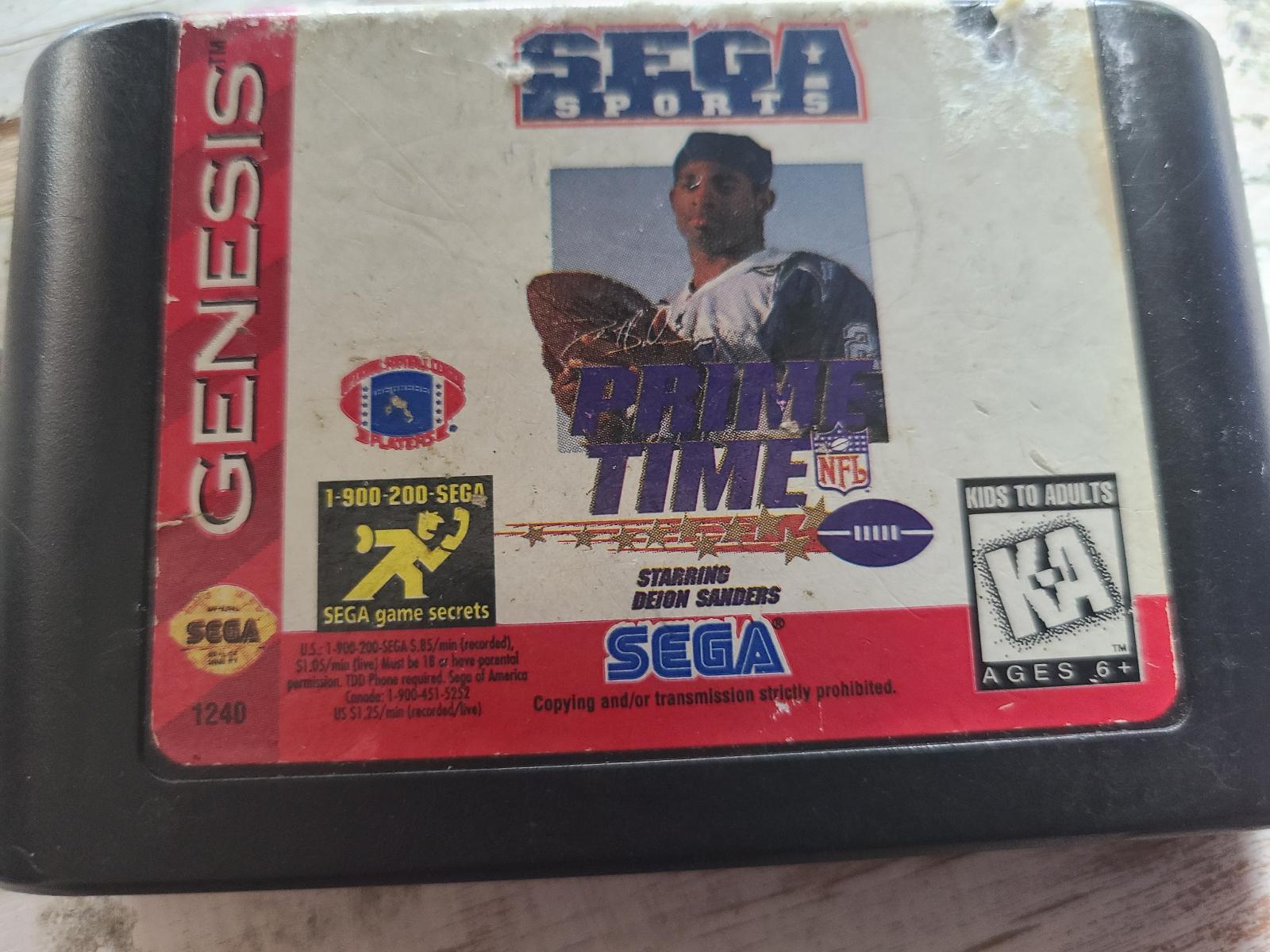 Prime Time NFL Football starring Deion Sanders - Genesis - Used