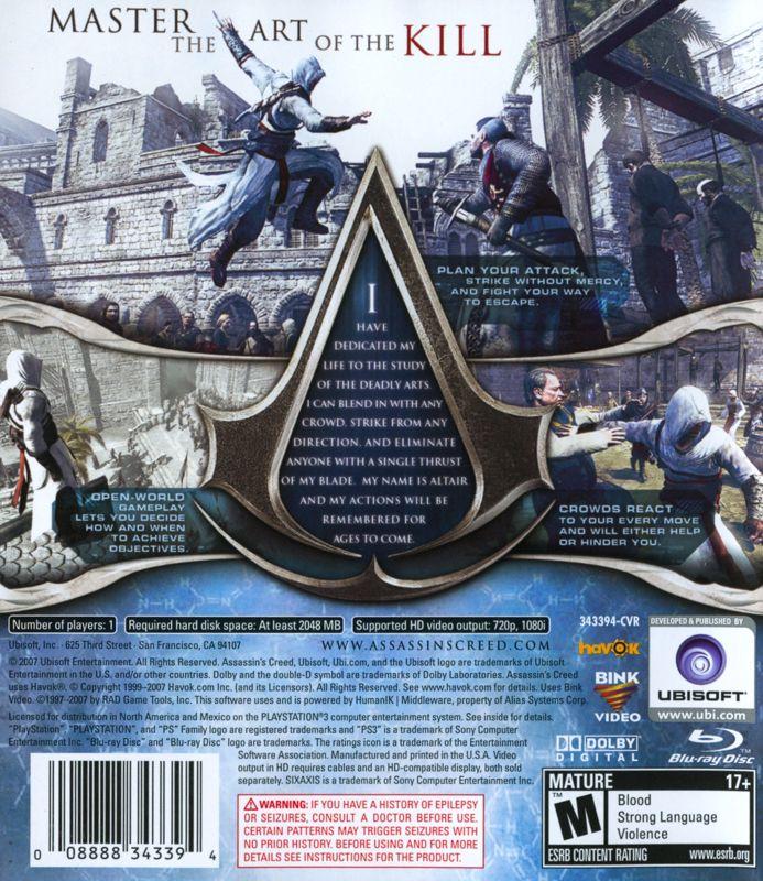Assassin's Creed - PS3 Game - Used
