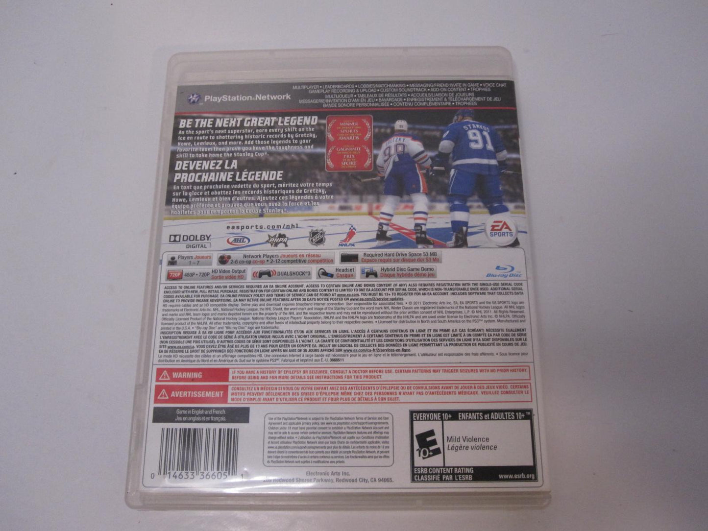 NHL 12 - PS3 Game - Used