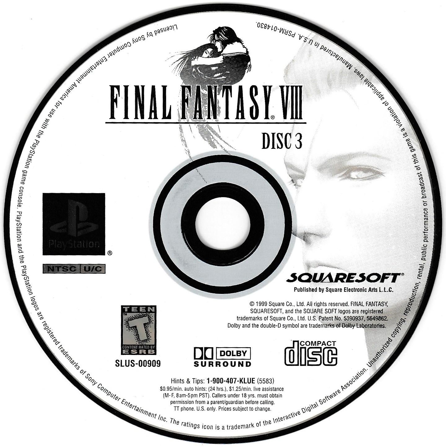 Final Fantasy VIII - PS1 Game - Used