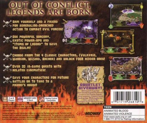 Gauntlet Legends - PS1 Game - Used