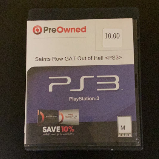 Saints Row Gat out of Hell - PS3 Game - Used