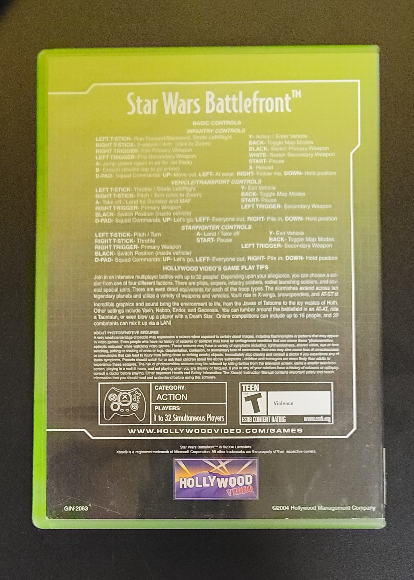 Star wars Battlefront - Xbox - Used