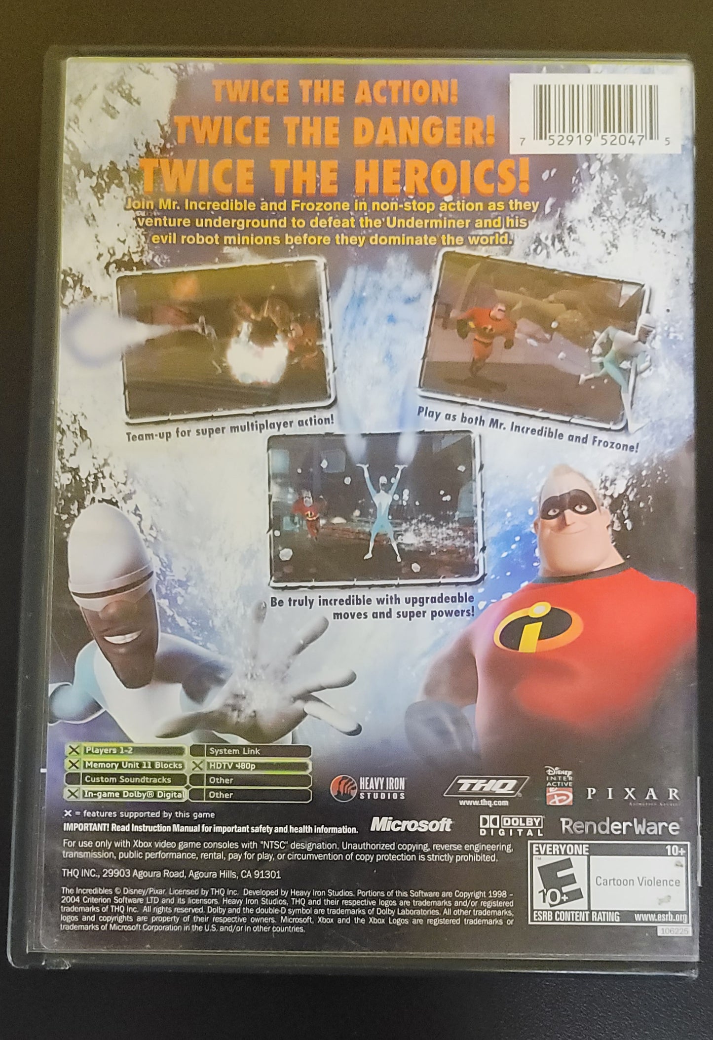 The Incredibles Rise of the Underminer - Xbox - Used