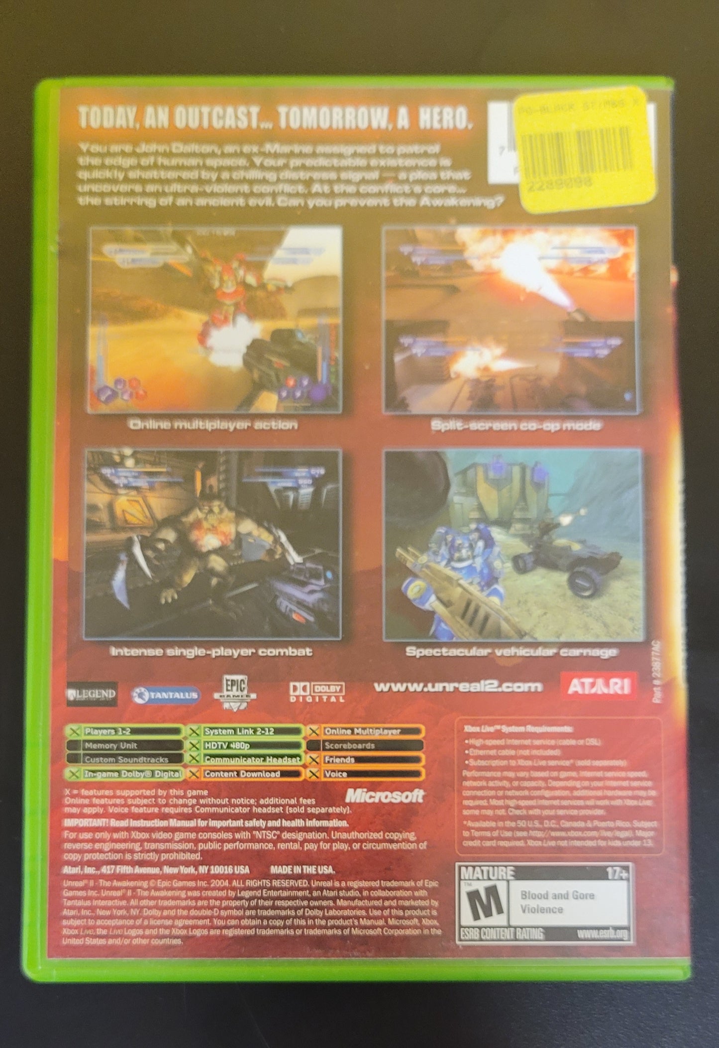 Unreal 2 The Awakening - Xbox - Used